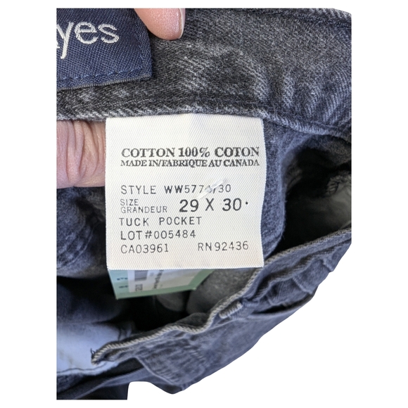 Vintage Denver Hayes Western High Rise Black Jeans | Made in Canada | 27" Waist - Picture 10 of 10